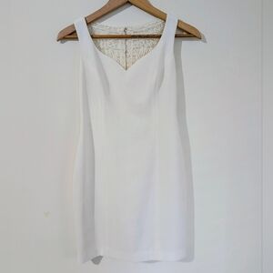 Laundry by Shelli Segal white mini dress